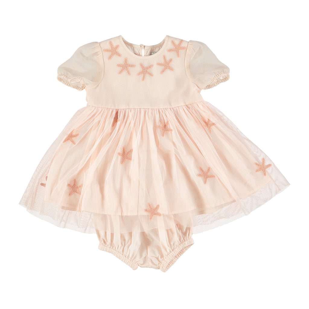 Maria Starfish Patched Tulle Dress