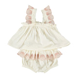 Nena Baby Girl Top + Bloomer Set