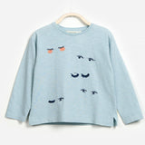 Girls Eyelash Long Sleeve T-shirt