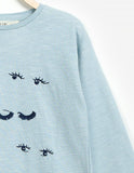 Girls Eyelash Long Sleeve T-shirt