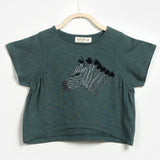 Girls Zebra Detail T-Shirt