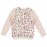 Ladybug Print Sweater