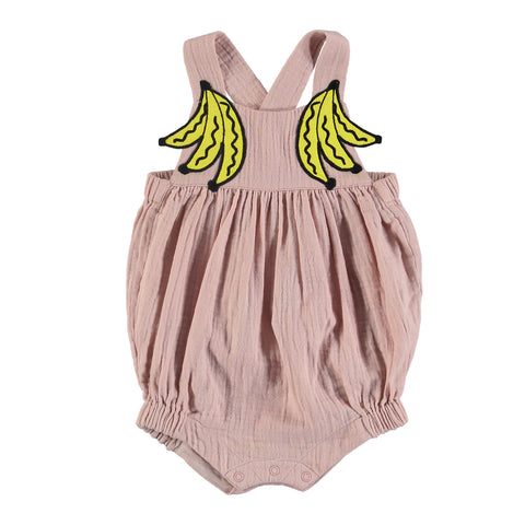 Baby Girls Banana Badges All-In-One