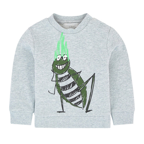 Baby Boy Hand Drawn Bug Sweatshirt