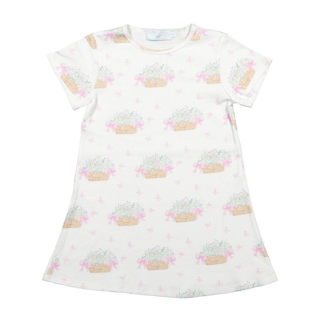 Picnic Flower Basket A-Line Dress