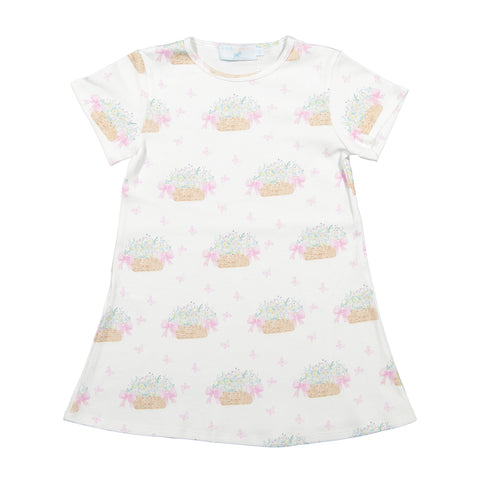 Picnic Flower Basket A-Line Dress