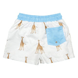 Boys Giraffe Swim Trunks