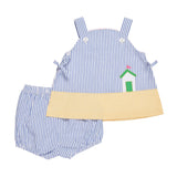 Baby Girls Beach Popover Top & Bloomer Set