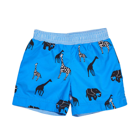 Boys Safari Print Swim Trunk