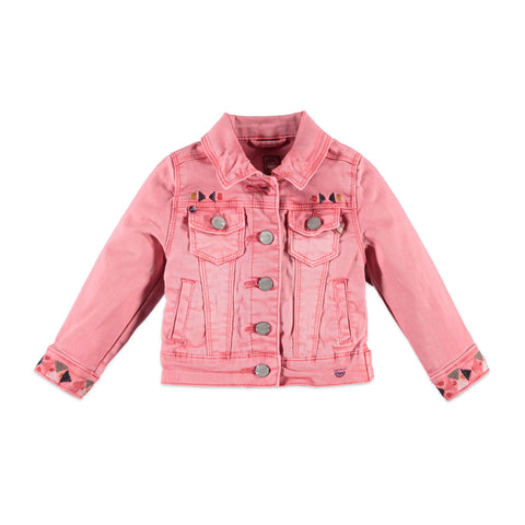 Girls Pink Denim Jacket