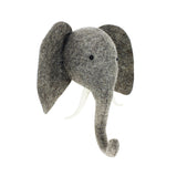 New Elephant Head Wall Mount With Trunk Up