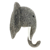 New Elephant Head Wall Mount With Trunk Up