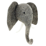 New Elephant Head Wall Mount With Trunk Up