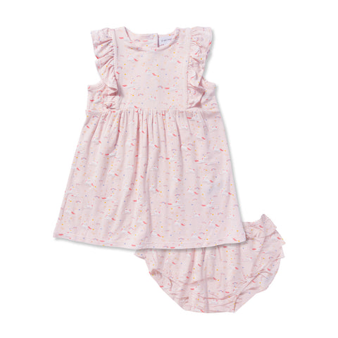 Unicorn Dress + Bloomer Set