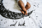 Organic Cotton Swaddle Tapestry - Moon and Back