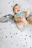 Organic Cotton Swaddle Blanket - Angel Wings