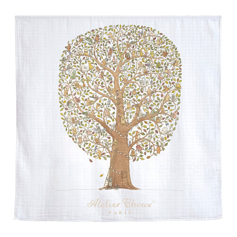 GOTS Certified Organic Swaddle - Friends & Family Tree