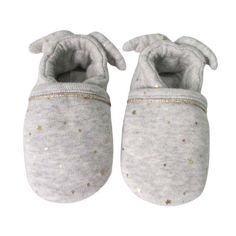 Baby Gold Star Angel Booties