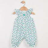 Baby Girl Printed Linen/Cotton Jumpsuit
