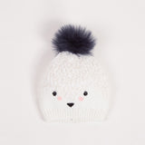 Baby Fluffy Knitted Hat with Pompom