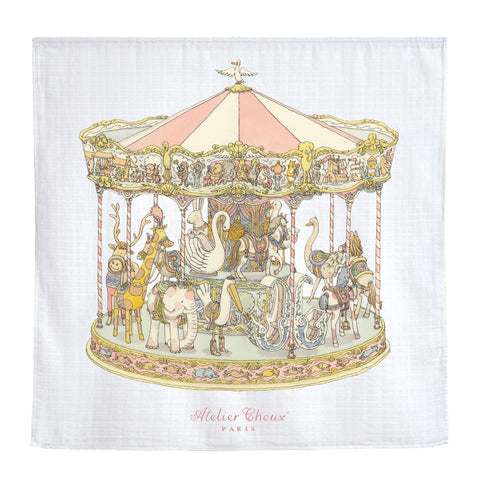 GOTS Certified Organic Swaddle - Carousel