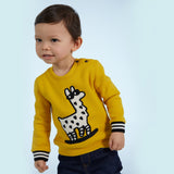 Baby Boys Yellow Llama Sweatshirt