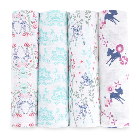 Disney Classic Swaddles 4 Pack - Bambi