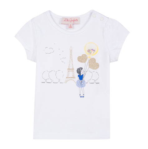 Girls Eiffel Balloons T-Shirt