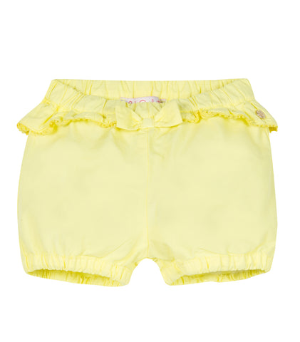 Baby Girls Yellow Shorts