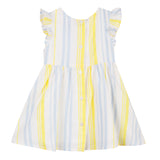 Girls Yellow Striped Dress