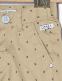 Boy's Beige Shorts with All Over Print
