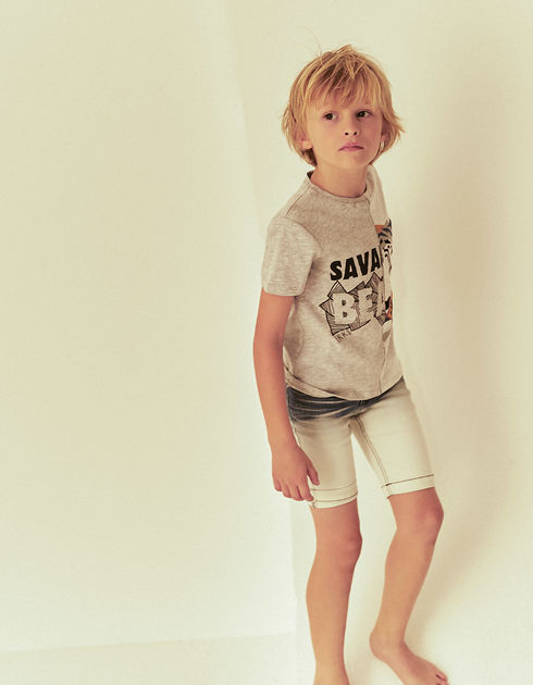 IKKS Boys Grey City Tee Petit Mignon