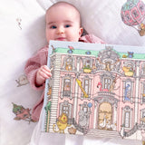 Organic Mini Swaddles Gift Set - Hot Air Balloons+Monceau Mansion