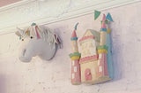 Unicorn Head Wall Mount In Pastel Rainbow (Full Size)