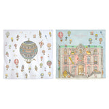 Organic Mini Swaddles Gift Set - Hot Air Balloons+Monceau Mansion