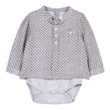 Baby Boys Shirt Bodysuit with Star Print