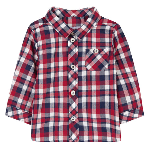 Navy Checked Shirt