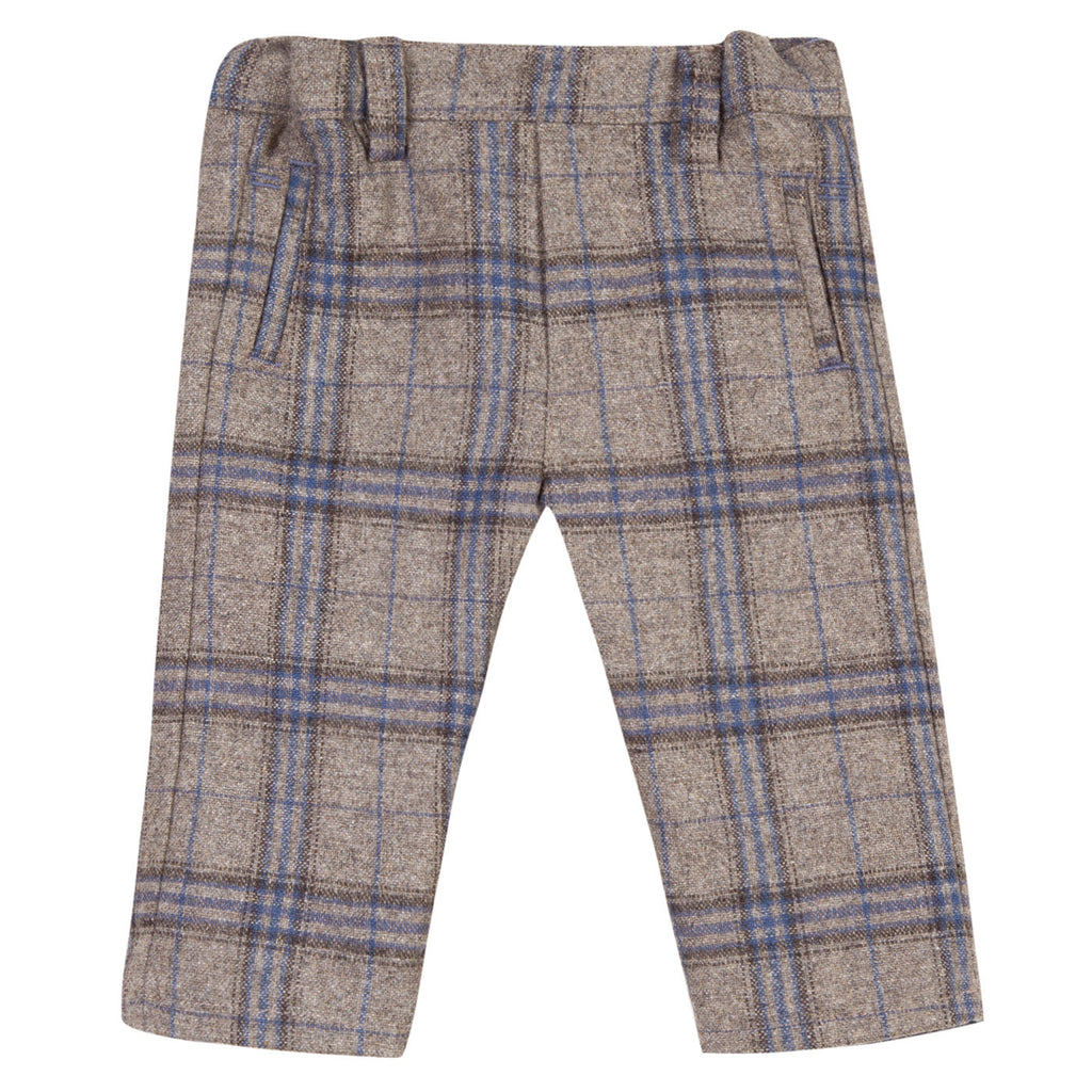 Brown Marl Checked Trousers
