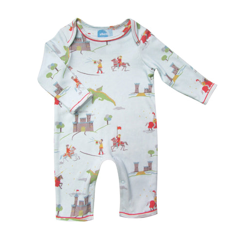 Baby Boys Knights Print Onesie