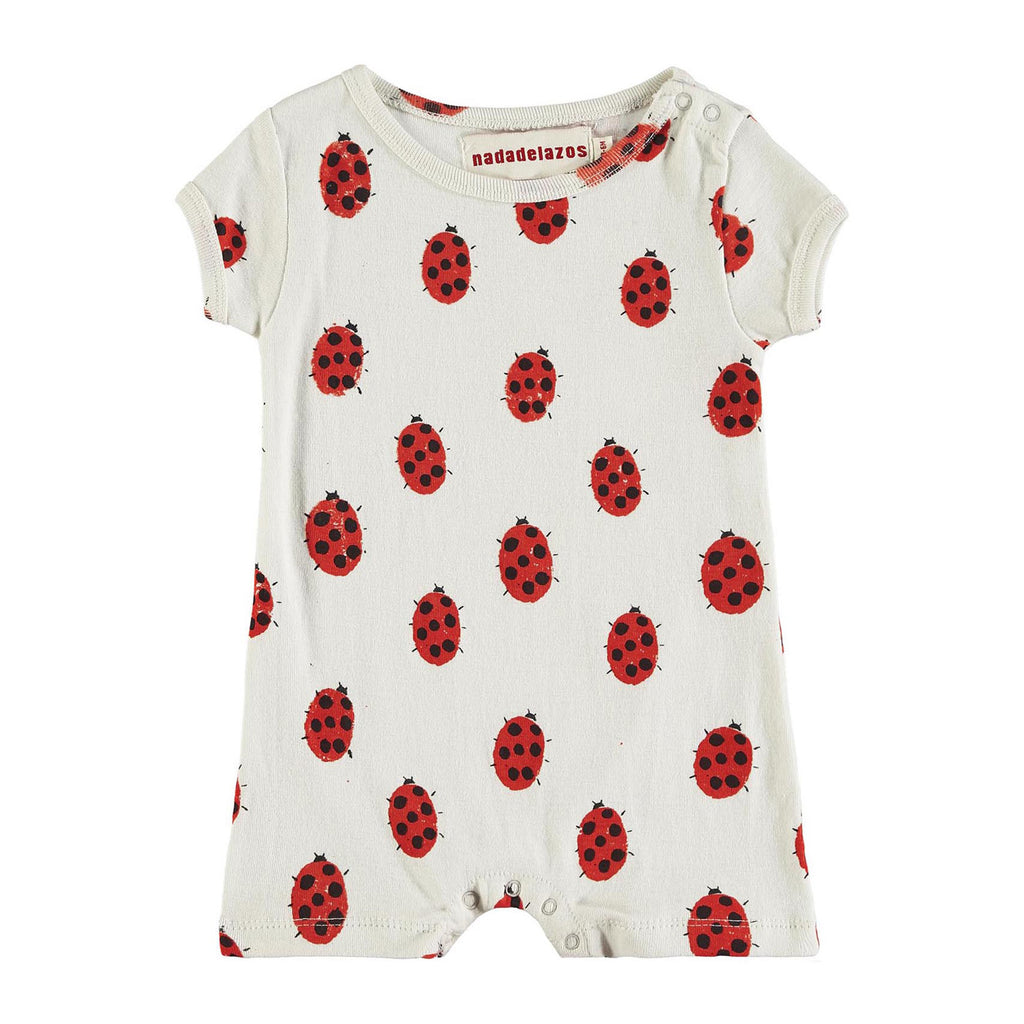 Organic Cotton Lady Bug Romper