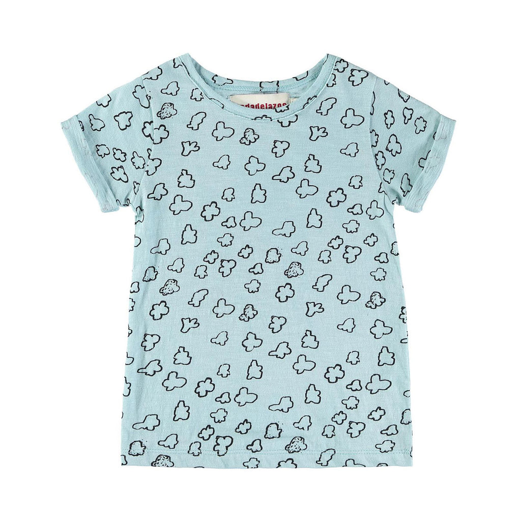 Organic Cotton Popcorn Turquoise T-shirt