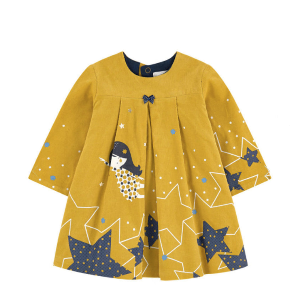 Sparkles Printed Velvet Dress