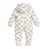Ivory Patterned hooded Coverall