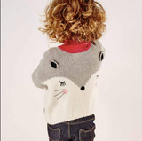 Reversible Woolly Cardigan with Charming Design