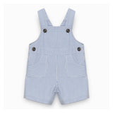 Baby Boys Ocean Blue Seersucker Dungarees