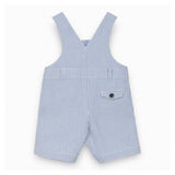 Baby Boys Ocean Blue Seersucker Dungarees