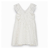 Girls White Broderie Anglaise Dress