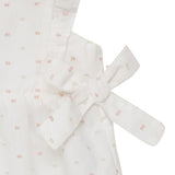Two-tone White Swiss Dot Romper Suit