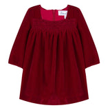 Baby Girls Red Velvet Dress