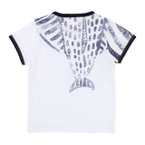 Baby Boys Large Fish Graphic Tee with Contrast Trim
